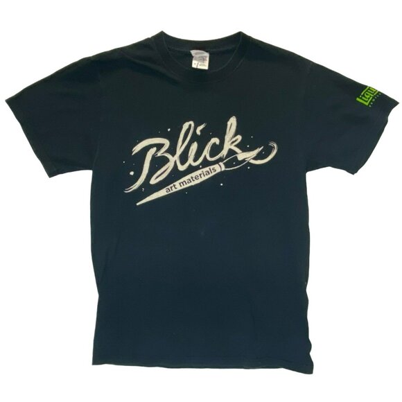 Vintage Blick T-Shirts 3 Black Adult M Artist Art Gildan Fruit of the Loom - Picture 3 of 8